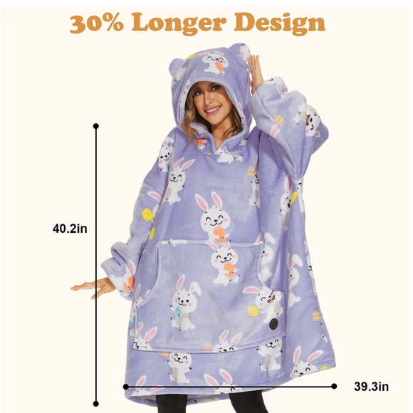 Threepoodle Oversized Hoodie Blanket - Picture 5 of 7